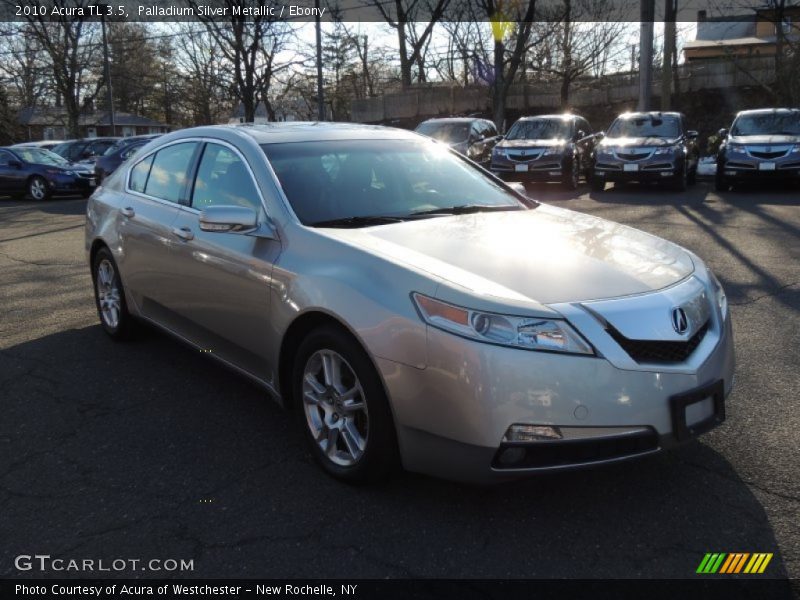 Palladium Silver Metallic / Ebony 2010 Acura TL 3.5