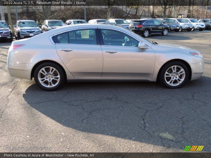 Palladium Silver Metallic / Ebony 2010 Acura TL 3.5