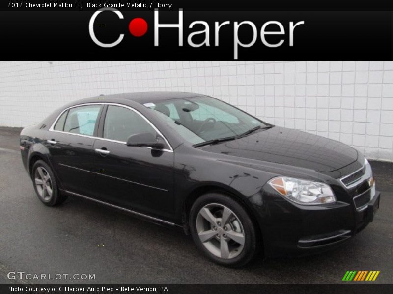 Black Granite Metallic / Ebony 2012 Chevrolet Malibu LT
