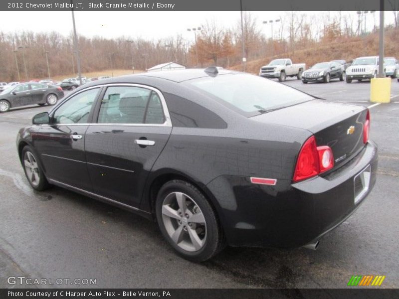 Black Granite Metallic / Ebony 2012 Chevrolet Malibu LT