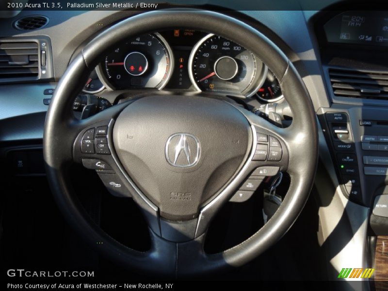 Palladium Silver Metallic / Ebony 2010 Acura TL 3.5