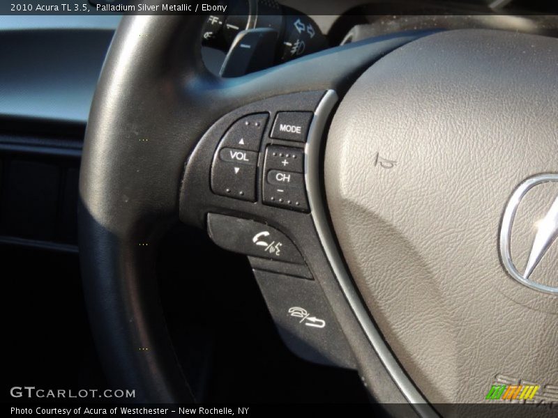 Palladium Silver Metallic / Ebony 2010 Acura TL 3.5