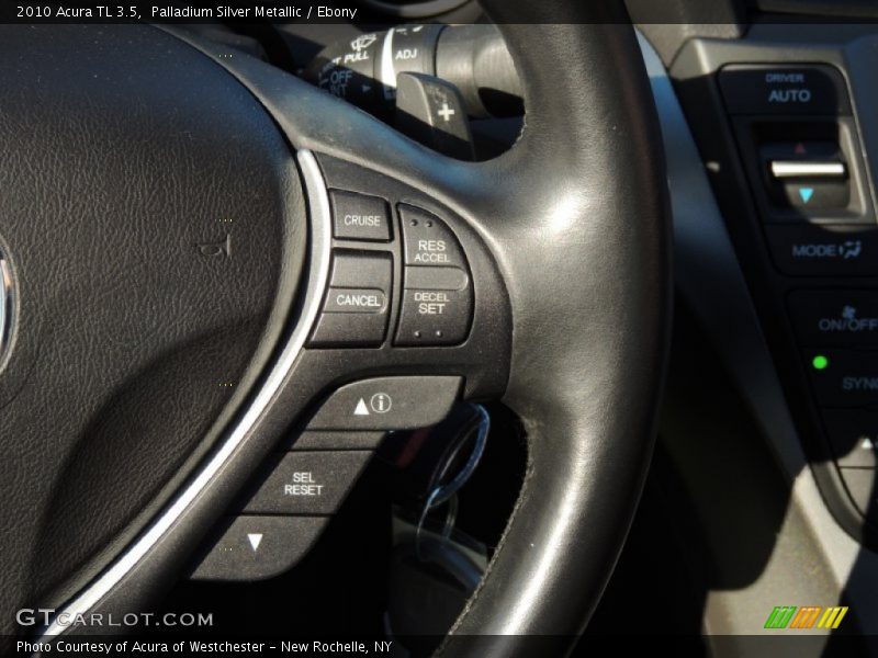 Palladium Silver Metallic / Ebony 2010 Acura TL 3.5