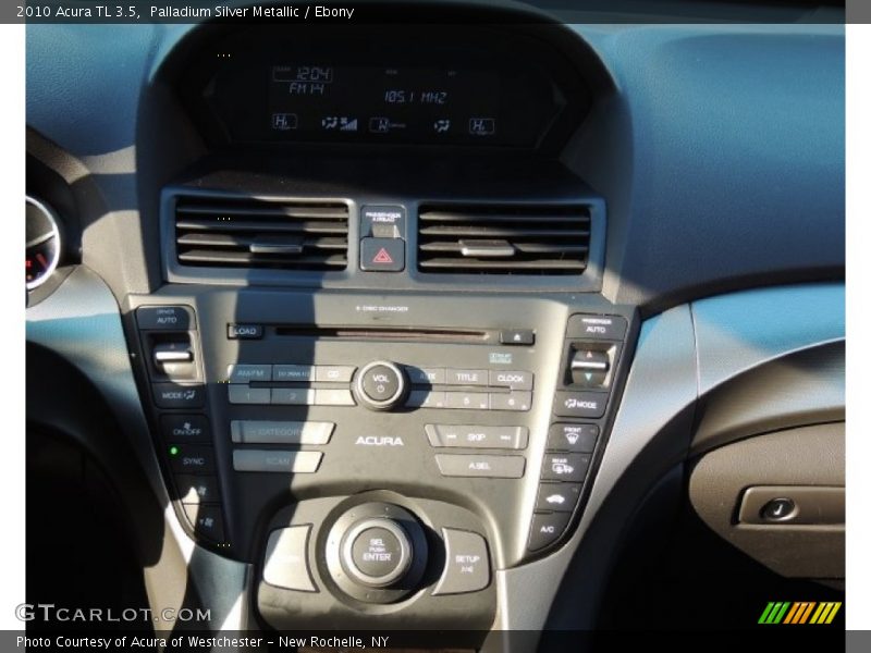 Palladium Silver Metallic / Ebony 2010 Acura TL 3.5