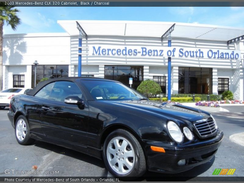 Black / Charcoal 2003 Mercedes-Benz CLK 320 Cabriolet