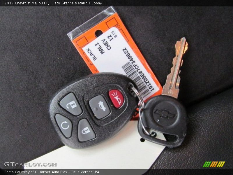 Black Granite Metallic / Ebony 2012 Chevrolet Malibu LT