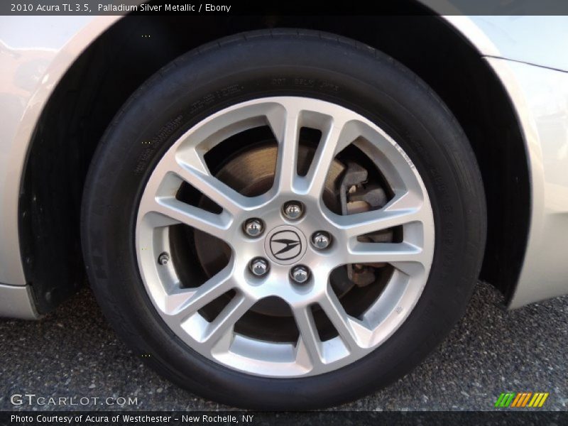 Palladium Silver Metallic / Ebony 2010 Acura TL 3.5