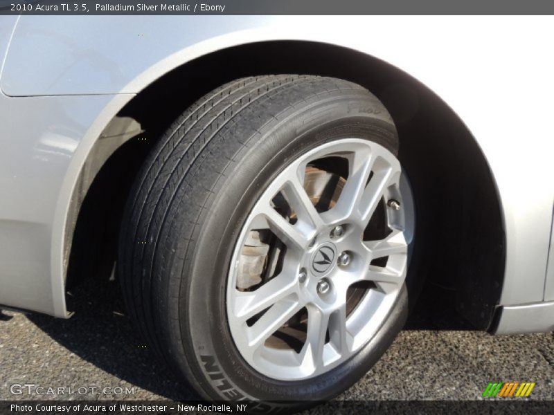 Palladium Silver Metallic / Ebony 2010 Acura TL 3.5
