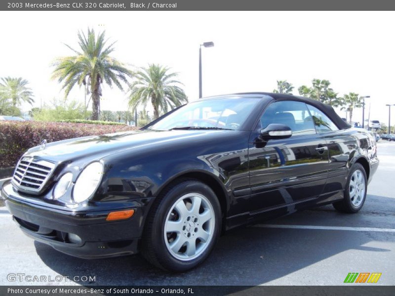 Black / Charcoal 2003 Mercedes-Benz CLK 320 Cabriolet