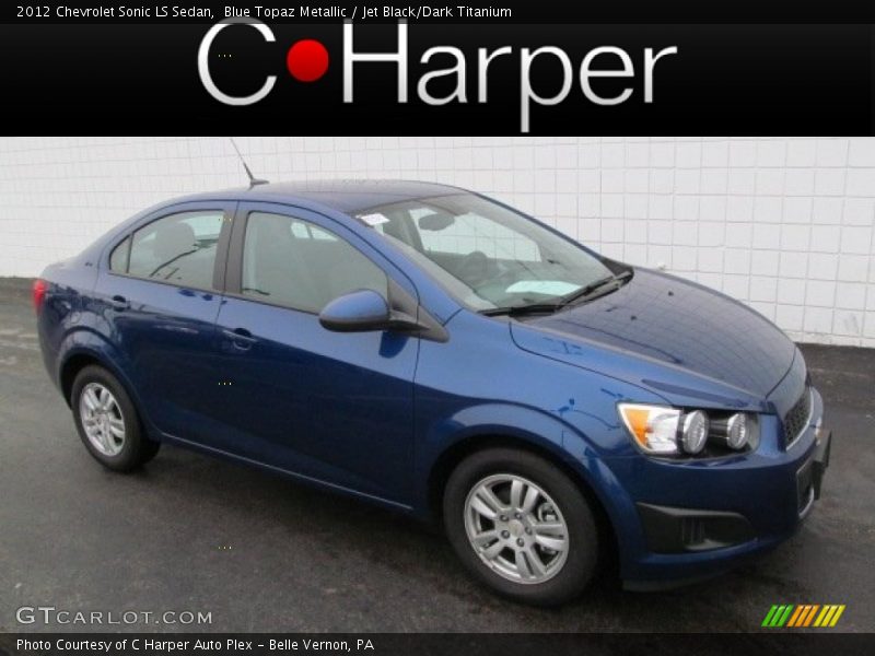 Blue Topaz Metallic / Jet Black/Dark Titanium 2012 Chevrolet Sonic LS Sedan