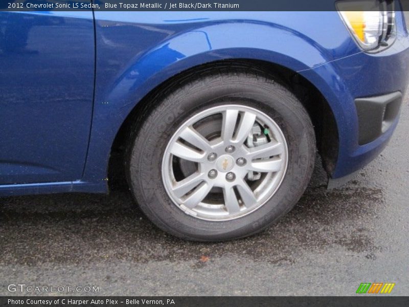 Blue Topaz Metallic / Jet Black/Dark Titanium 2012 Chevrolet Sonic LS Sedan