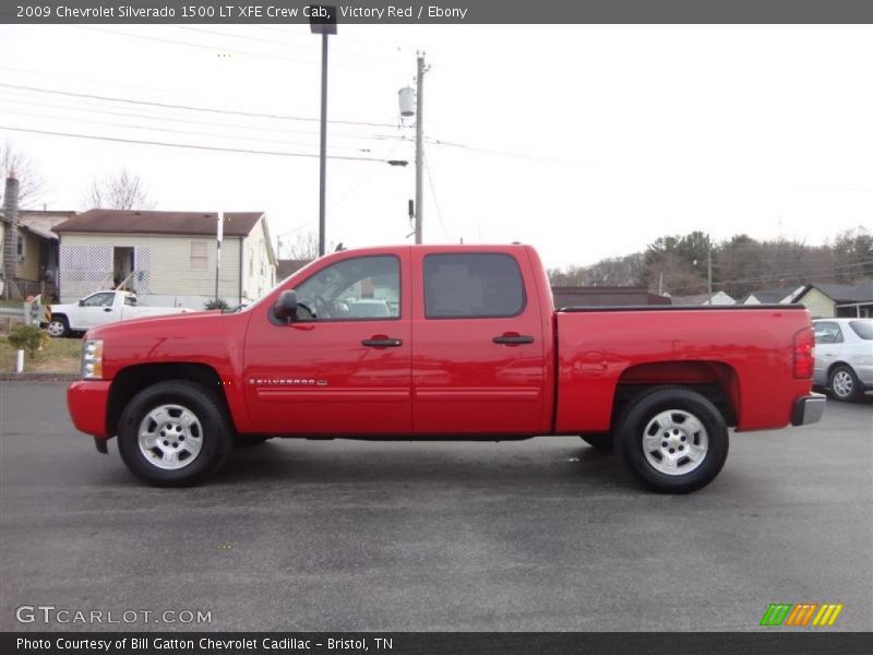 Victory Red / Ebony 2009 Chevrolet Silverado 1500 LT XFE Crew Cab