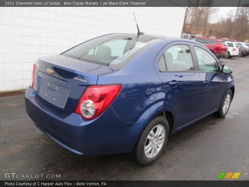 Blue Topaz Metallic / Jet Black/Dark Titanium 2012 Chevrolet Sonic LS Sedan