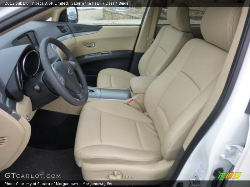 Satin White Pearl / Desert Beige 2013 Subaru Tribeca 3.6R Limited
