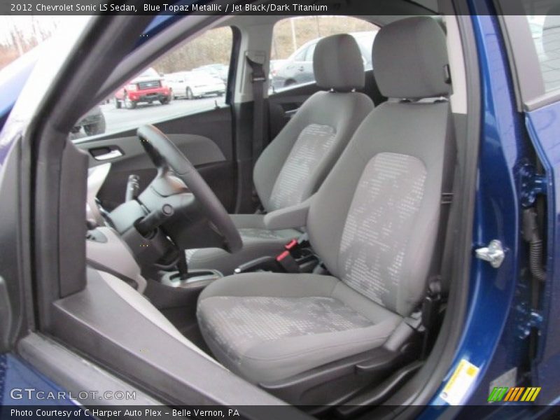 Blue Topaz Metallic / Jet Black/Dark Titanium 2012 Chevrolet Sonic LS Sedan