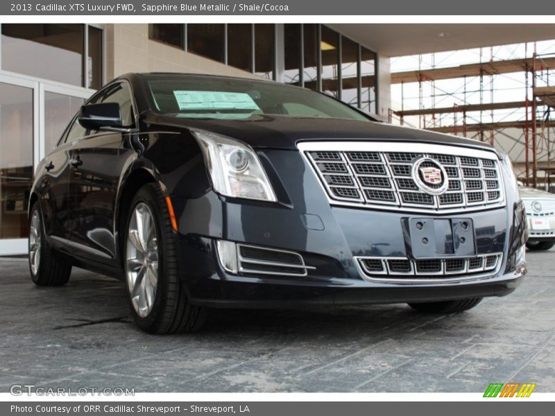 Sapphire Blue Metallic / Shale/Cocoa 2013 Cadillac XTS Luxury FWD