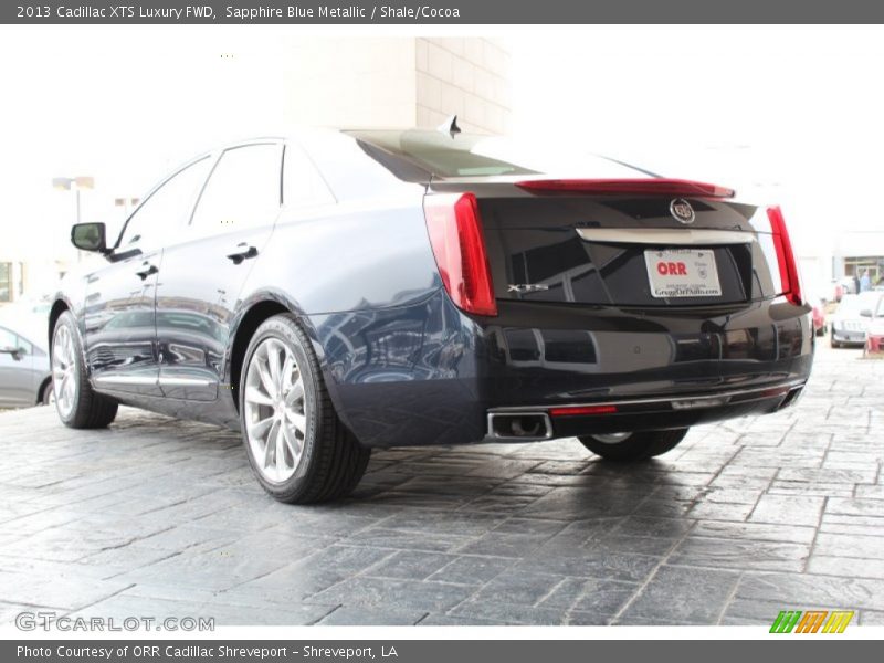 Sapphire Blue Metallic / Shale/Cocoa 2013 Cadillac XTS Luxury FWD