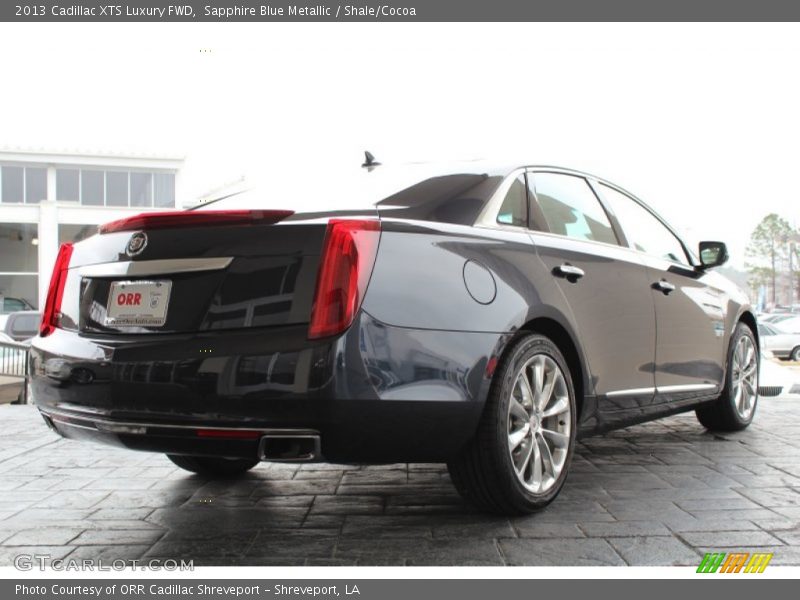Sapphire Blue Metallic / Shale/Cocoa 2013 Cadillac XTS Luxury FWD