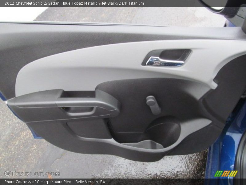 Blue Topaz Metallic / Jet Black/Dark Titanium 2012 Chevrolet Sonic LS Sedan