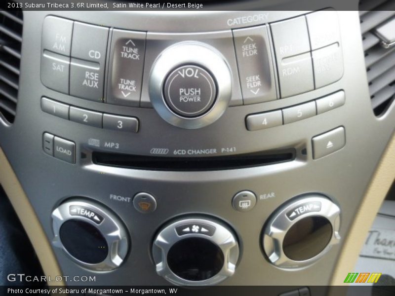 Satin White Pearl / Desert Beige 2013 Subaru Tribeca 3.6R Limited