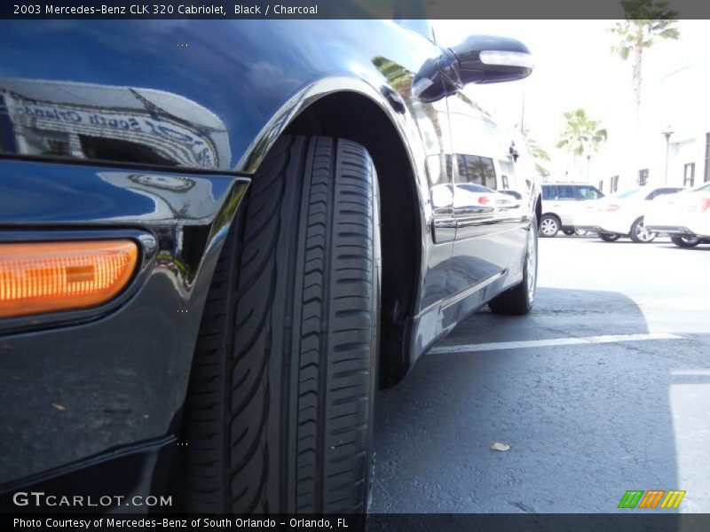 Black / Charcoal 2003 Mercedes-Benz CLK 320 Cabriolet