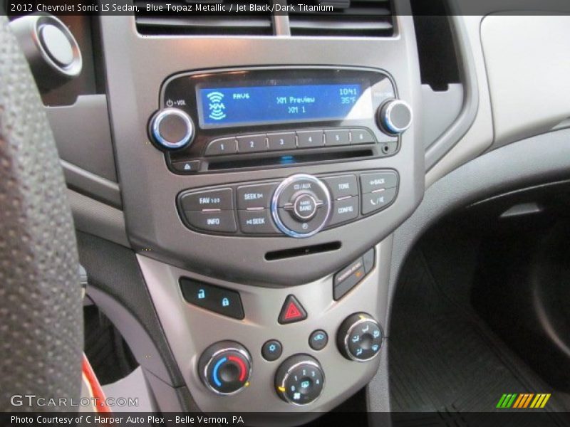 Blue Topaz Metallic / Jet Black/Dark Titanium 2012 Chevrolet Sonic LS Sedan