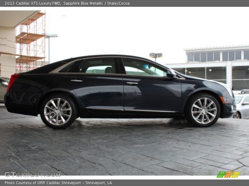 Sapphire Blue Metallic / Shale/Cocoa 2013 Cadillac XTS Luxury FWD