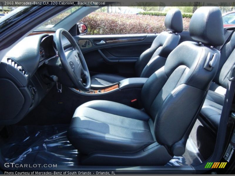 Black / Charcoal 2003 Mercedes-Benz CLK 320 Cabriolet