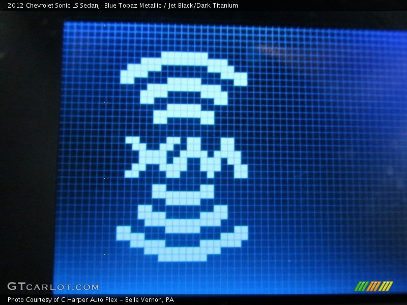 Blue Topaz Metallic / Jet Black/Dark Titanium 2012 Chevrolet Sonic LS Sedan