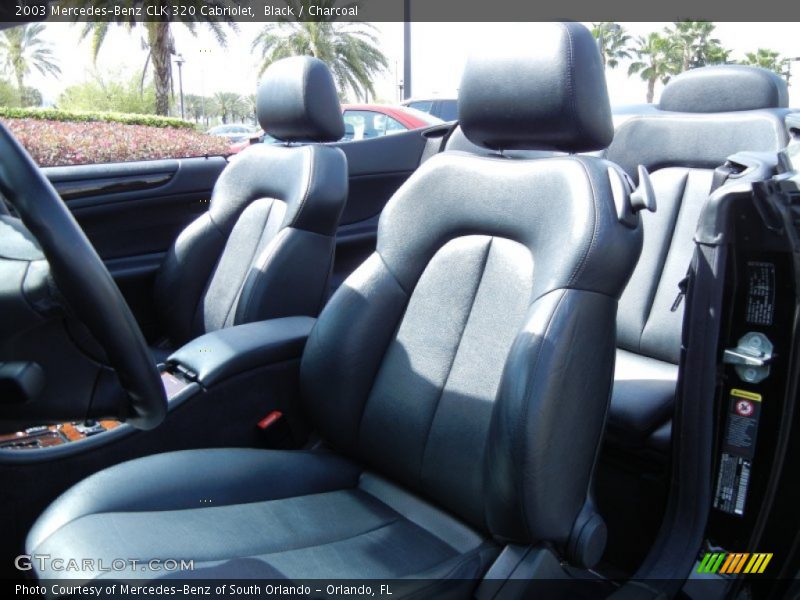 Black / Charcoal 2003 Mercedes-Benz CLK 320 Cabriolet
