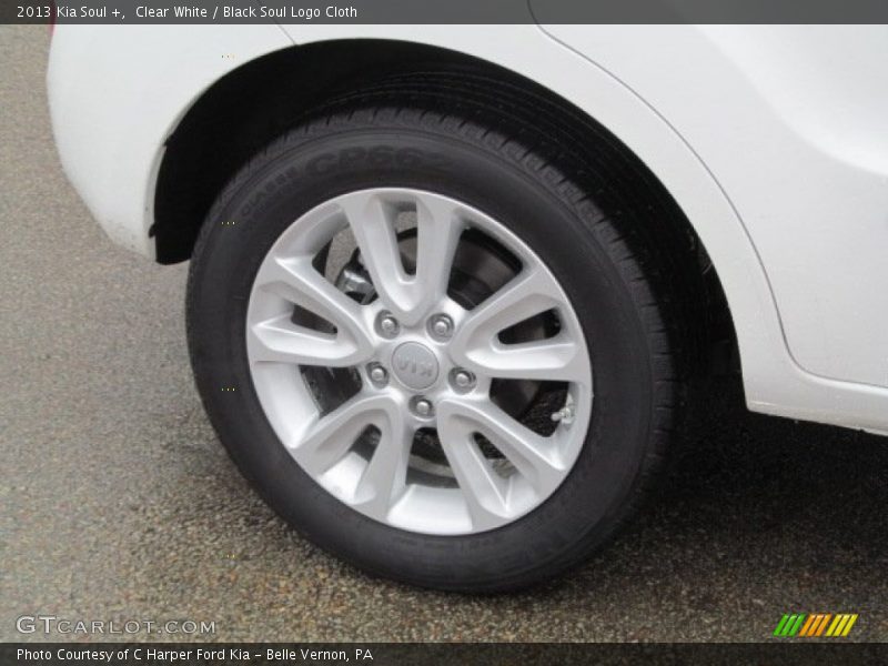 Clear White / Black Soul Logo Cloth 2013 Kia Soul +