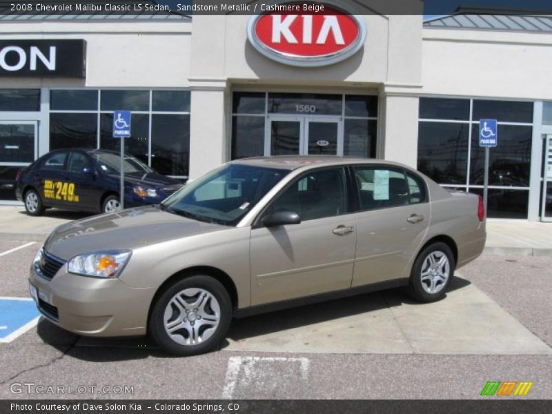Sandstone Metallic / Cashmere Beige 2008 Chevrolet Malibu Classic LS Sedan