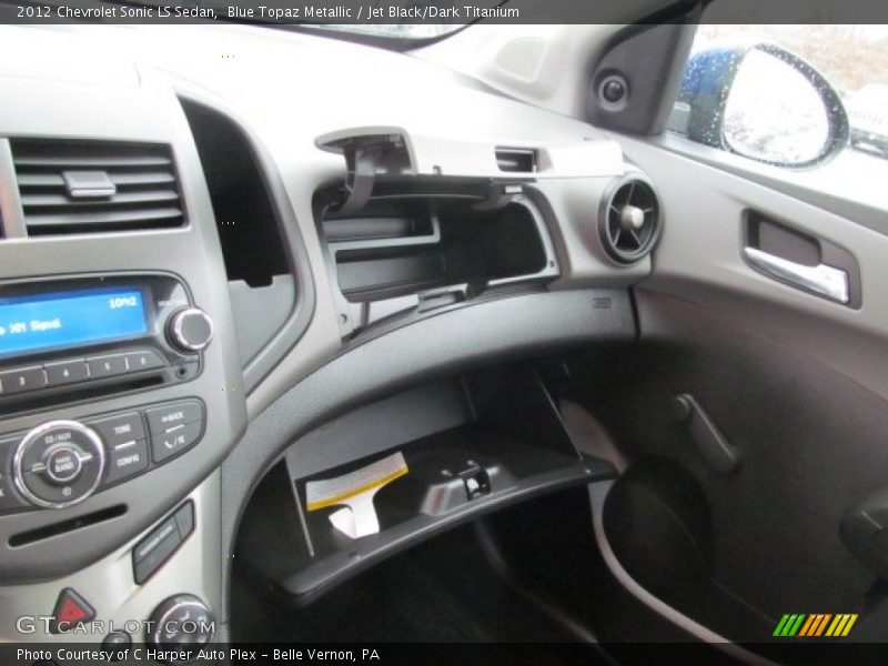 Blue Topaz Metallic / Jet Black/Dark Titanium 2012 Chevrolet Sonic LS Sedan