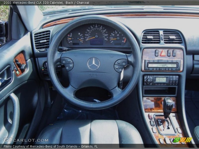Black / Charcoal 2003 Mercedes-Benz CLK 320 Cabriolet