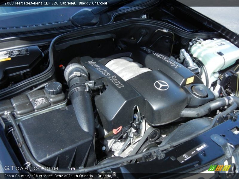 Black / Charcoal 2003 Mercedes-Benz CLK 320 Cabriolet