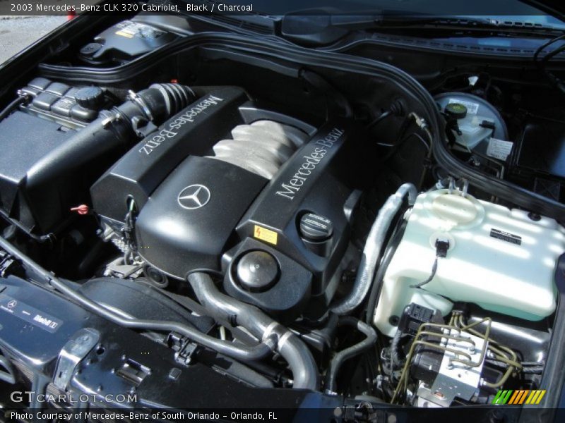 Black / Charcoal 2003 Mercedes-Benz CLK 320 Cabriolet