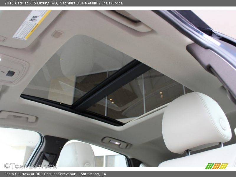 Sapphire Blue Metallic / Shale/Cocoa 2013 Cadillac XTS Luxury FWD