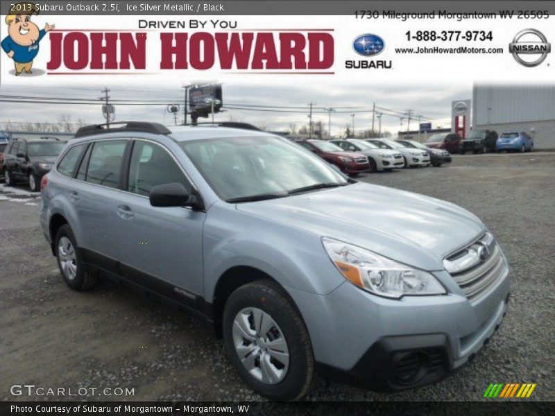 Ice Silver Metallic / Black 2013 Subaru Outback 2.5i