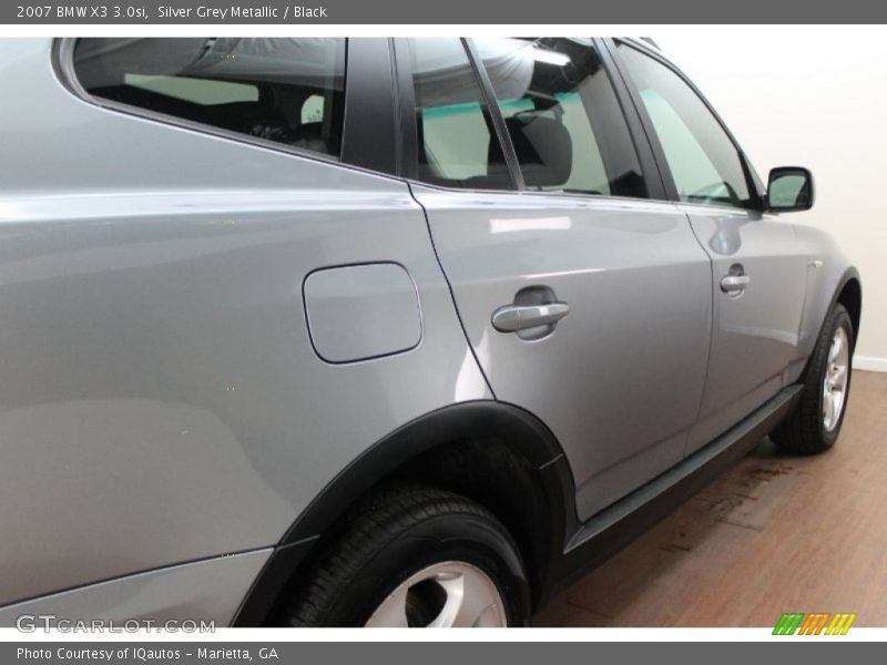 Silver Grey Metallic / Black 2007 BMW X3 3.0si