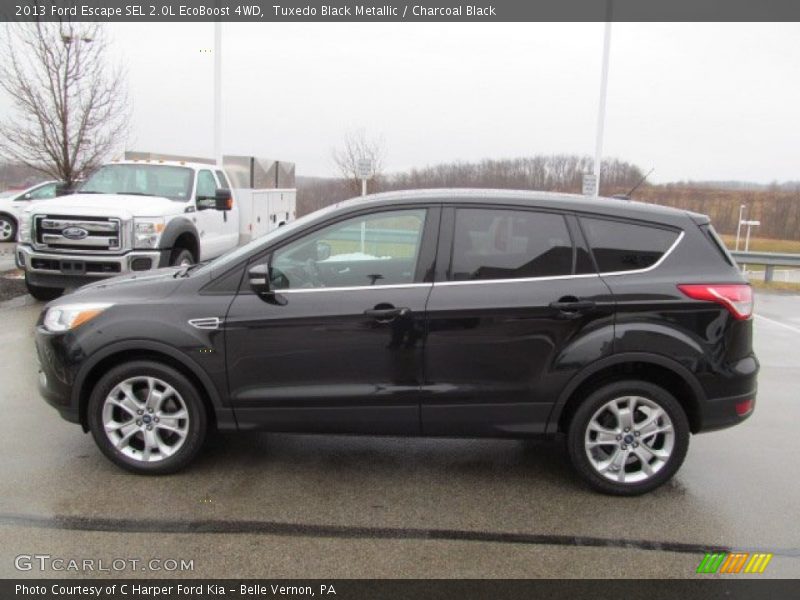 Tuxedo Black Metallic / Charcoal Black 2013 Ford Escape SEL 2.0L EcoBoost 4WD