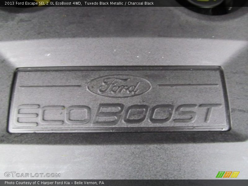 Tuxedo Black Metallic / Charcoal Black 2013 Ford Escape SEL 2.0L EcoBoost 4WD