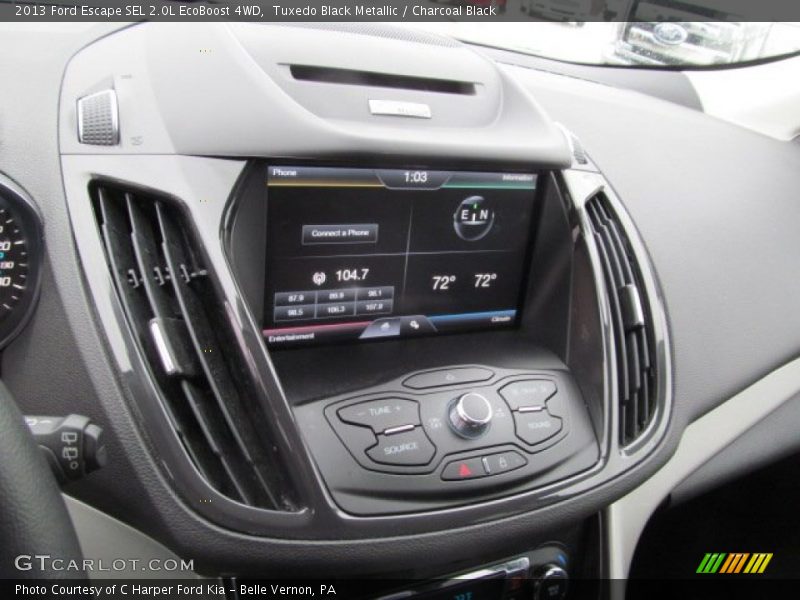 Tuxedo Black Metallic / Charcoal Black 2013 Ford Escape SEL 2.0L EcoBoost 4WD