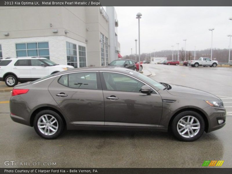 Metal Bronze Pearl Metallic / Beige 2013 Kia Optima LX