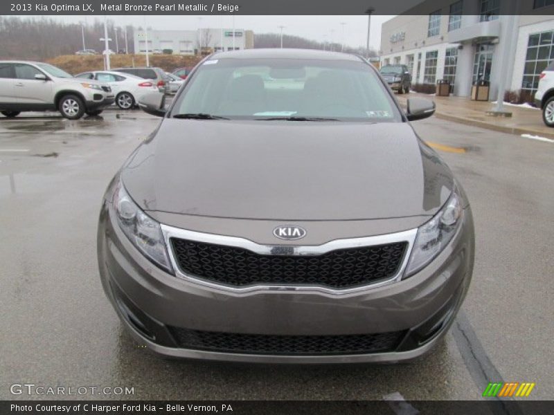 Metal Bronze Pearl Metallic / Beige 2013 Kia Optima LX