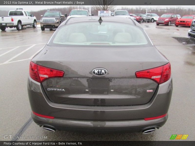 Metal Bronze Pearl Metallic / Beige 2013 Kia Optima LX