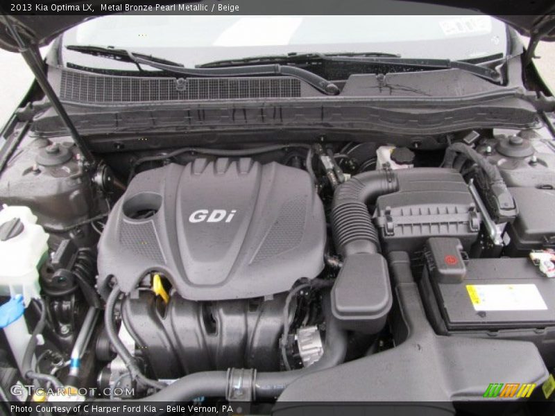  2013 Optima LX Engine - 2.4 Liter GDI DOHC 16-Valve 4 Cylinder