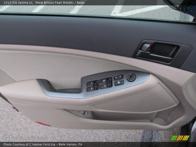 Metal Bronze Pearl Metallic / Beige 2013 Kia Optima LX