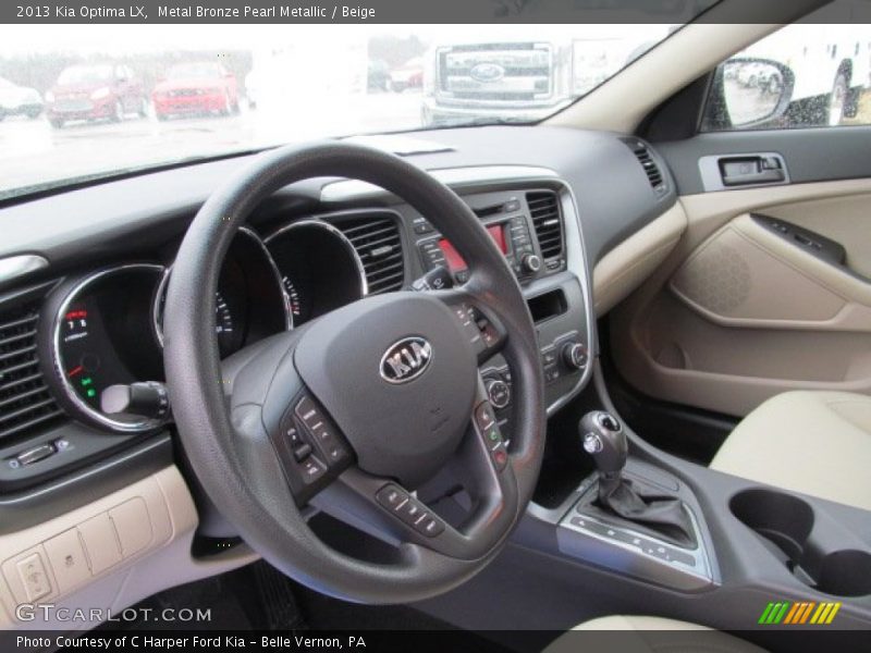 Metal Bronze Pearl Metallic / Beige 2013 Kia Optima LX
