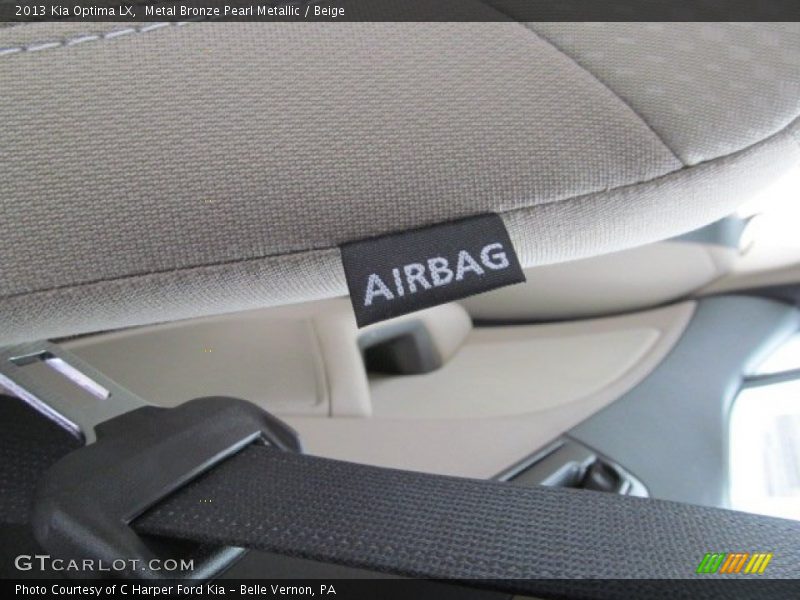 Metal Bronze Pearl Metallic / Beige 2013 Kia Optima LX