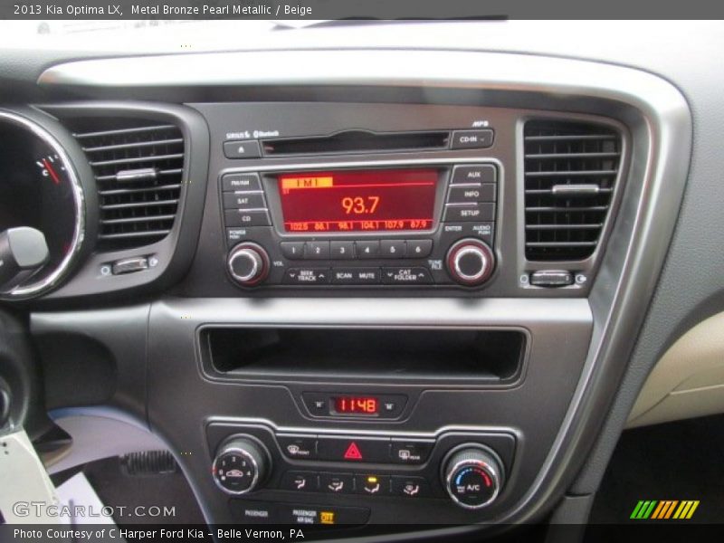 Metal Bronze Pearl Metallic / Beige 2013 Kia Optima LX